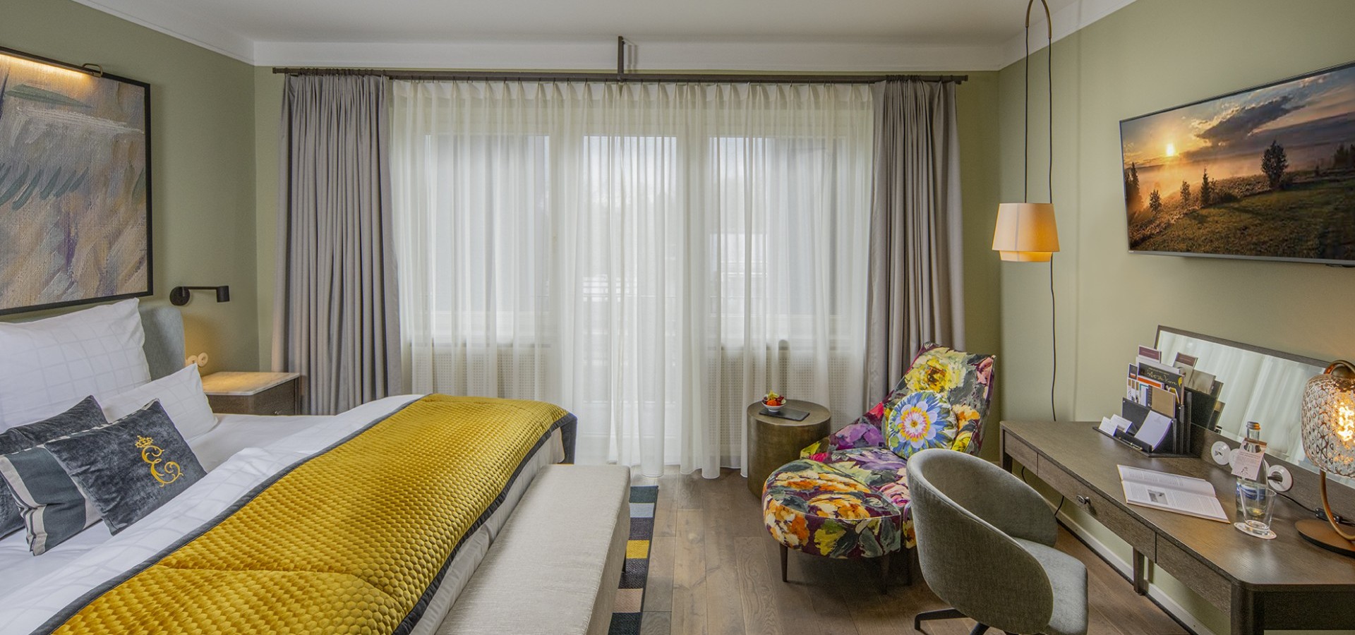 Erbprinz Doppelzimmer Living Raumansicht